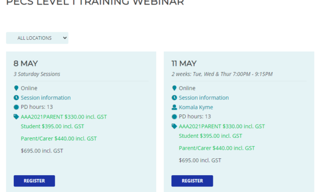 Complete Training & Webinar Schedule